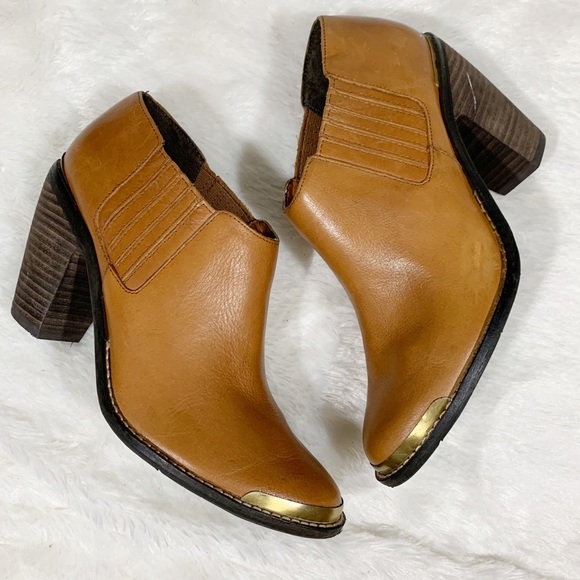 Dolce Vita Leather Western Ankle Booties - Picture 2 of 13